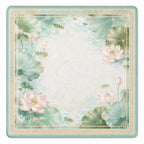 Lotus Garden American Mahjong mat full design by The Lucky Tiles