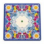 Mediterranean Lemon American Mahjong mat full design by The Lucky Tiles