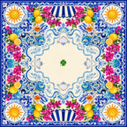 Mediterranean Lemon American Mahjong mat product and lifestyle view 2