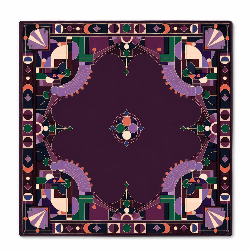 Midnight Birds American Mahjong mat full design by The Lucky Tiles