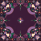 Midnight Birds American Mahjong mat product and lifestyle view 2
