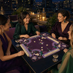 Midnight Birds American Mahjong mat product and lifestyle view 5