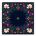 Midnight Botanica American Mahjong mat full design by The Lucky Tiles