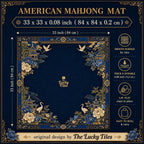 Midnight Chinoiserie American Mahjong mat product and lifestyle view 5