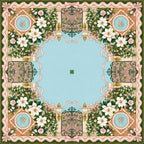 Mongolian Garden American Mahjong mat product and lifestyle view 2
