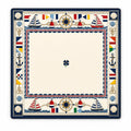 Nautical Regatta American Mahjong mat full design by The Lucky Tiles