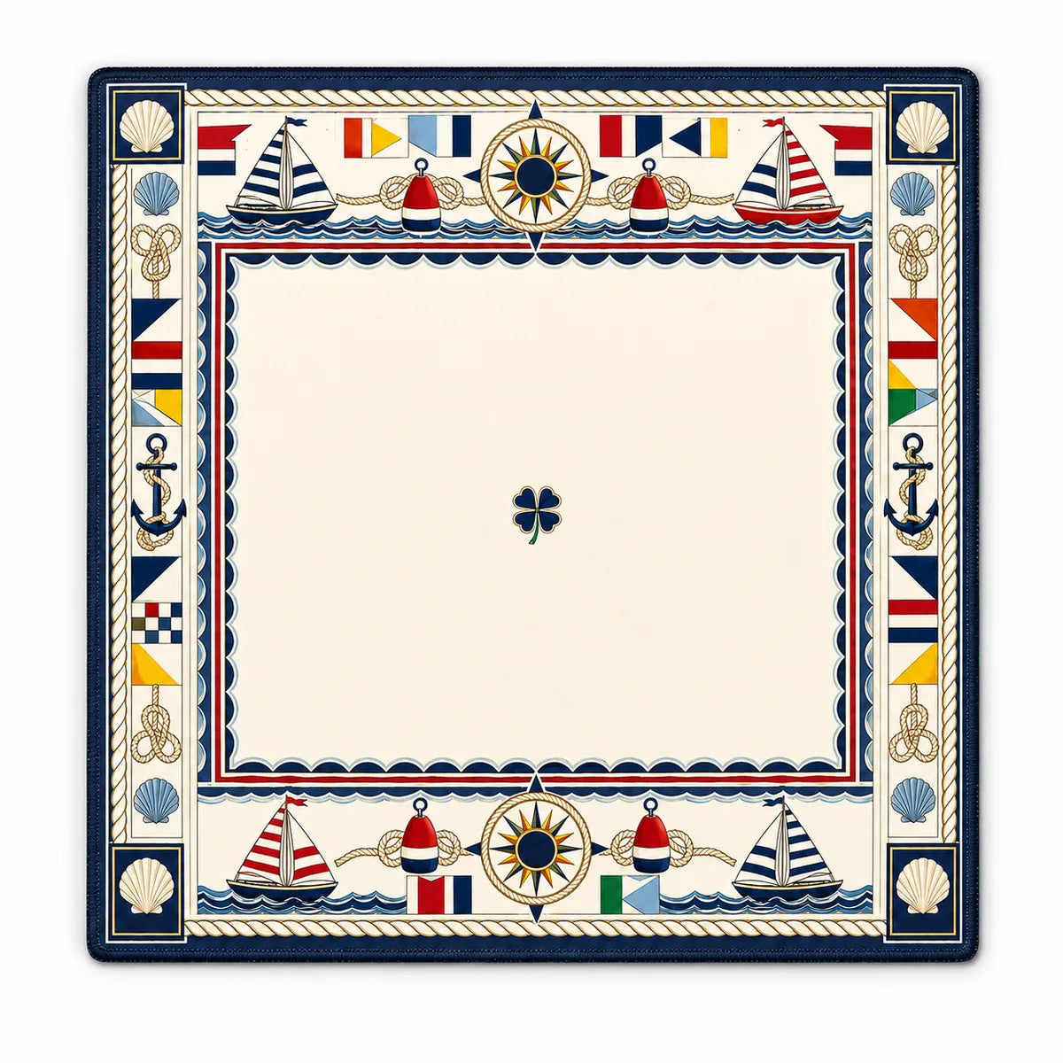 Nautical Regatta American Mahjong mat full design by The Lucky Tiles