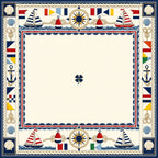 Nautical Regatta American Mahjong mat product and lifestyle view 2