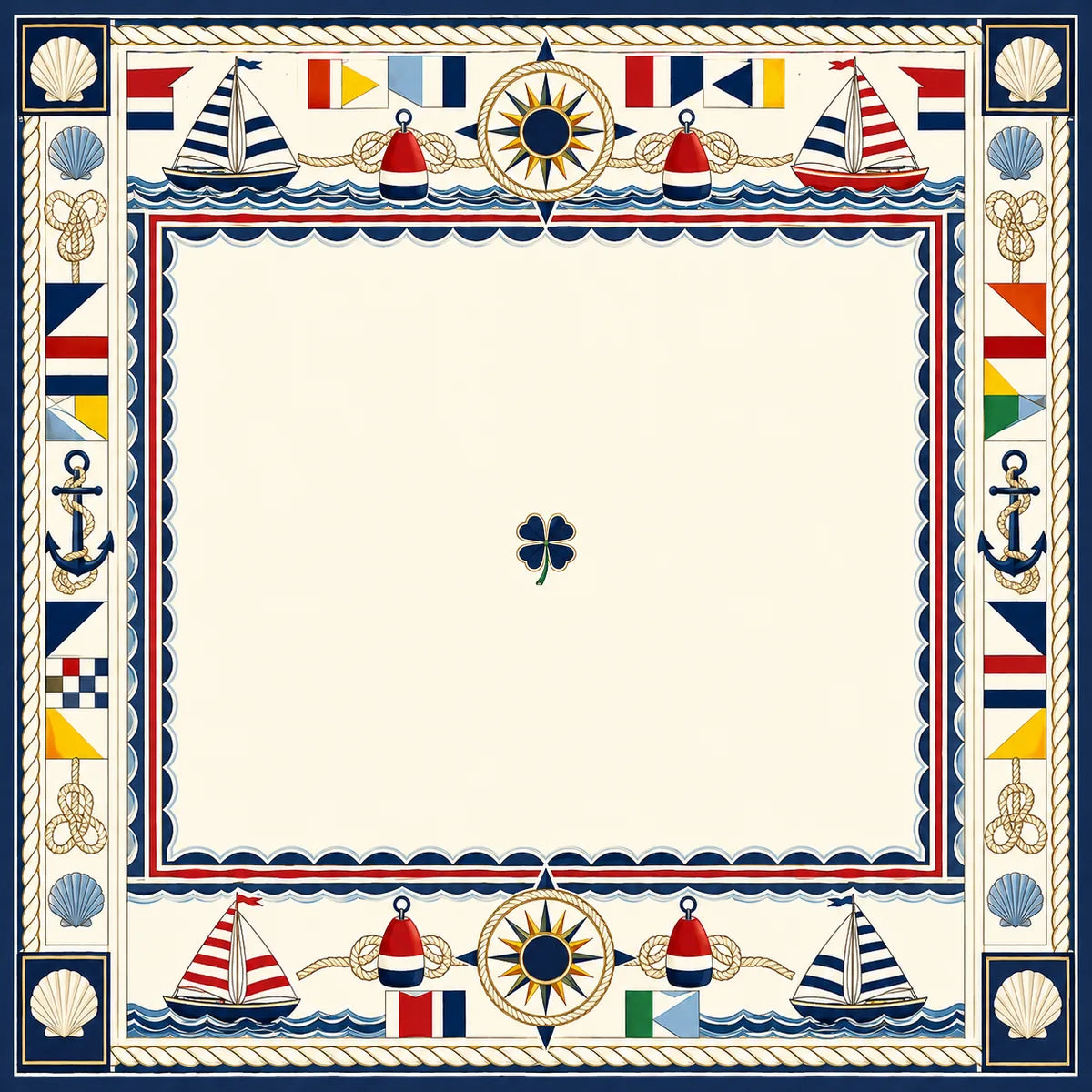 Nautical Regatta American Mahjong mat product and lifestyle view 2