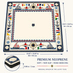 Nautical Regatta American Mahjong mat product and lifestyle view 6