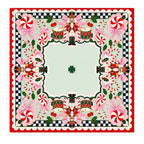 Christmas Red Candy Nutcracker American Mahjong mat by The Lucky Tiles