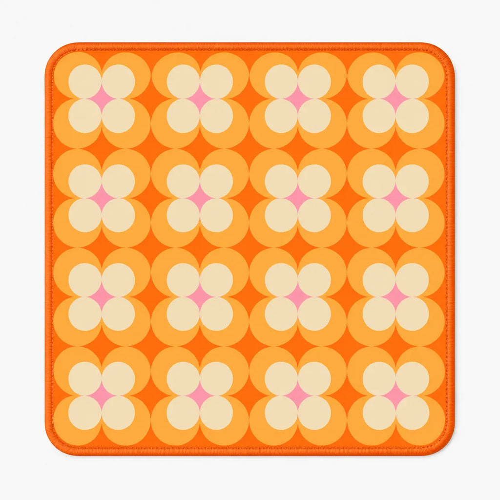 Orange Blossom American Mahjong mat full design by The Lucky Tiles