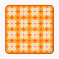 Orange Blossom American Mahjong mat full design by The Lucky Tiles