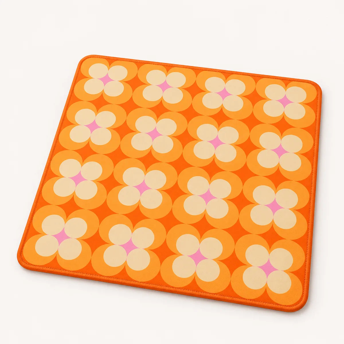 Orange Blossom American Mahjong mat product and lifestyle view 2