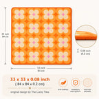 Orange Blossom American Mahjong mat product and lifestyle view 6
