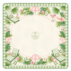 Palm Beach Resort — Garden Green American Mahjong mat full design by The Lucky Tiles