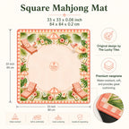 Palm Beach Resort — Sunset Coral American Mahjong mat product and lifestyle view 6
