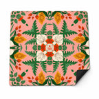 Palm Springs Botanica American Mahjong mat full design by The Lucky Tiles