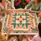 Palm Springs Botanica American Mahjong mat product and lifestyle view 2