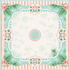 Palm Springs Garden American Mahjong mat product and lifestyle view 2