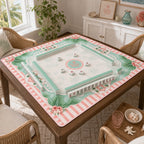 Palm Springs Garden American Mahjong mat product and lifestyle view 5