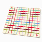 Pastel Plaid American Mahjong mat full design by The Lucky Tiles