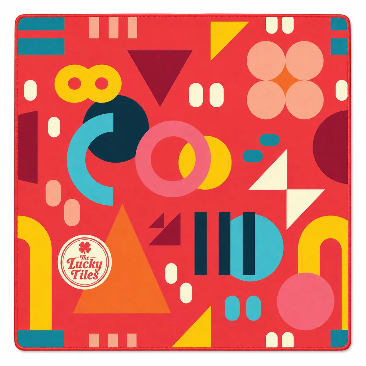 Playful Geometry American Mahjong mat full design by The Lucky Tiles