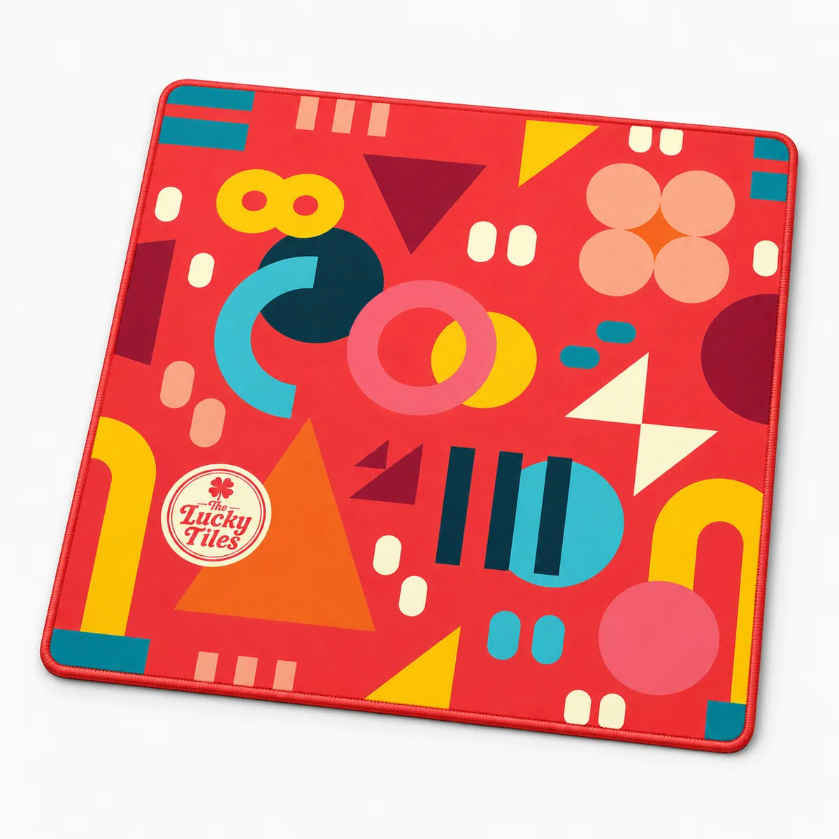 Playful Geometry American Mahjong mat product and lifestyle view 2