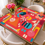 Playful Geometry American Mahjong mat product and lifestyle view 5