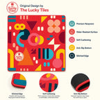 Playful Geometry American Mahjong mat product and lifestyle view 6