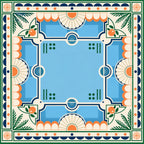 Poolside Palms American Mahjong mat product and lifestyle view 2