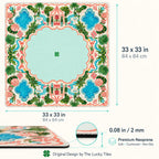 Poolside Paradise American Mahjong mat product and lifestyle view 5