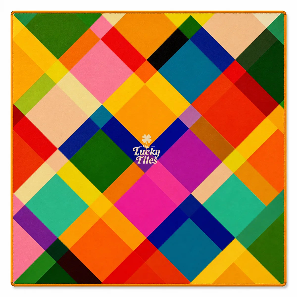 Prism Plaid American Mahjong mat full design by The Lucky Tiles