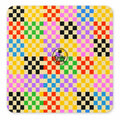 Rainbow Checkerboard American Mahjong mat full design by The Lucky Tiles