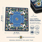 Regatta Geometry American Mahjong mat product and lifestyle view 6