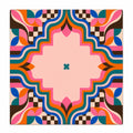 Retro Color Geometry American Mahjong mat full design by The Lucky Tiles