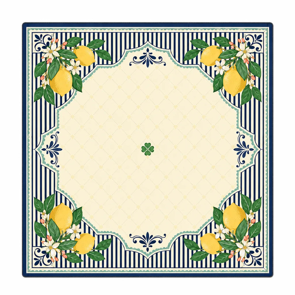 Riviera Lemon American Mahjong mat full design by The Lucky Tiles