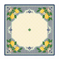 Riviera Lemon American Mahjong mat full design by The Lucky Tiles