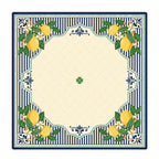 Riviera Lemon American Mahjong mat full design by The Lucky Tiles