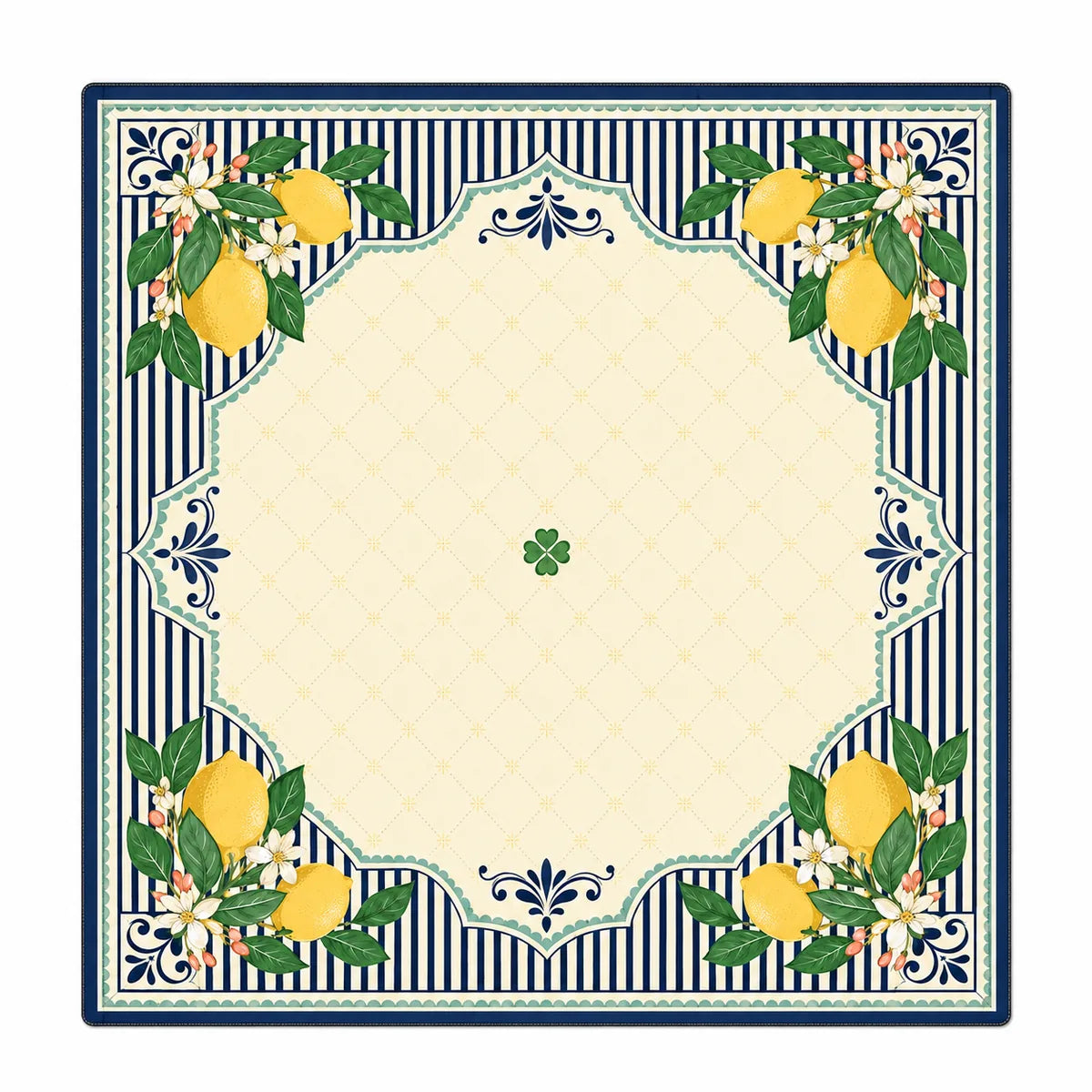 Riviera Lemon American Mahjong mat full design by The Lucky Tiles
