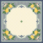 Riviera Lemon American Mahjong mat product and lifestyle view 2