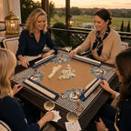 Saddle Club American Mahjong mat product and lifestyle view 5