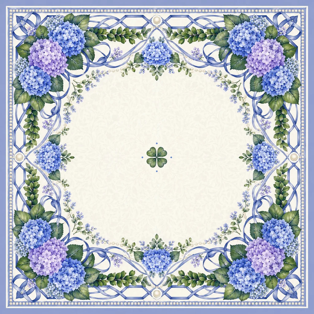 Wisteria Garden American Mahjong mat product and lifestyle view 2