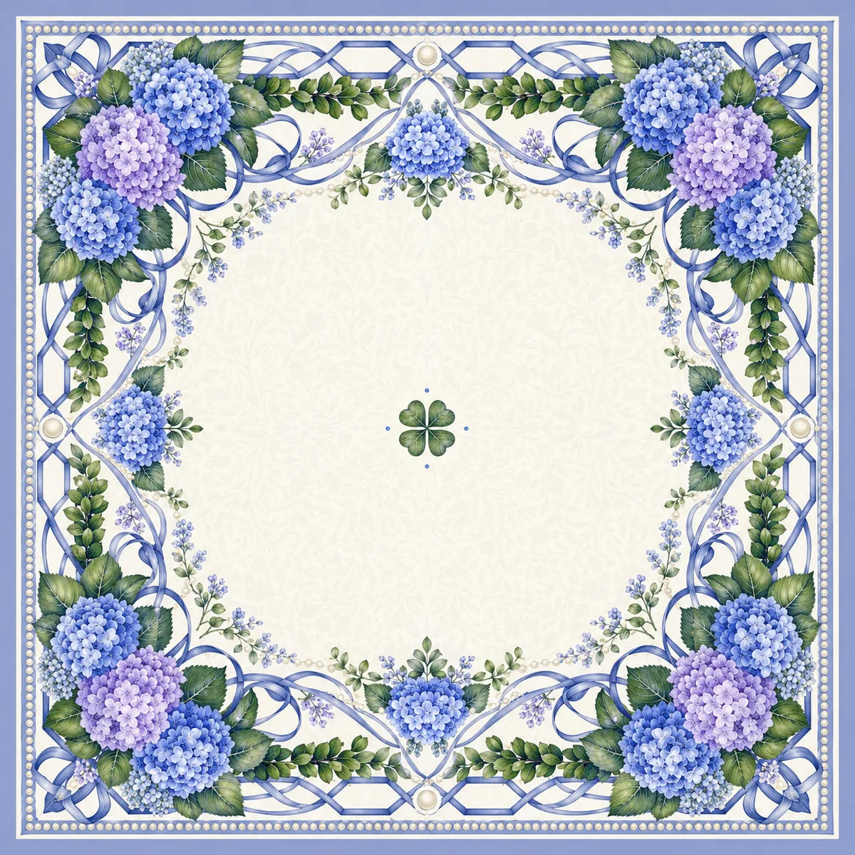 Wisteria Garden American Mahjong mat product and lifestyle view 2